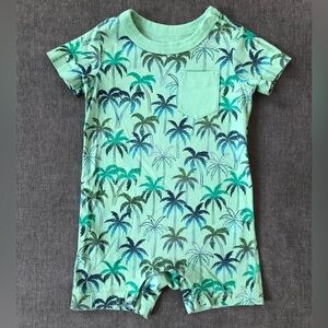 Tea Collection Shortie Pocket Romper 9-12 Months